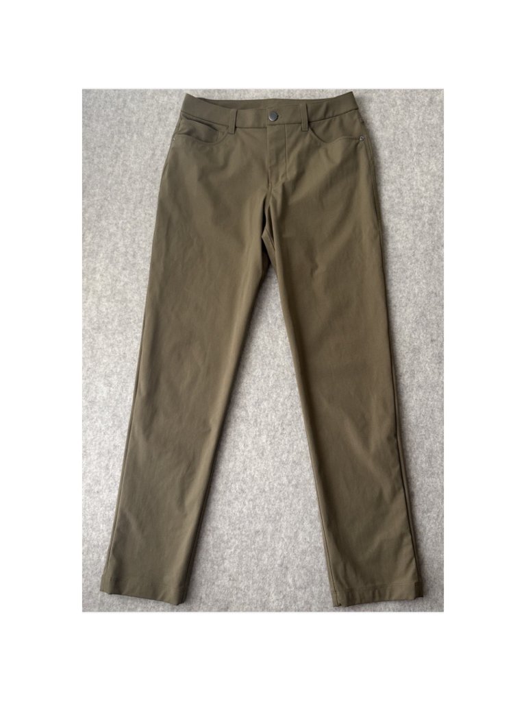 Lululemon Abc 5 Pocket Pant Mens Actual 28x31 Brown Classic Fit